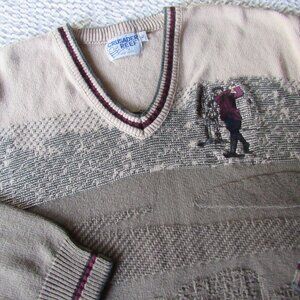 VTG Crusader Reef Sweater Mens Large Fisherman Chunky Grandpa Golf  Academia USA